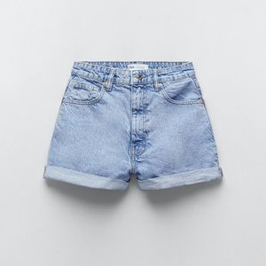 Zara Mom Fit Denim Shorts